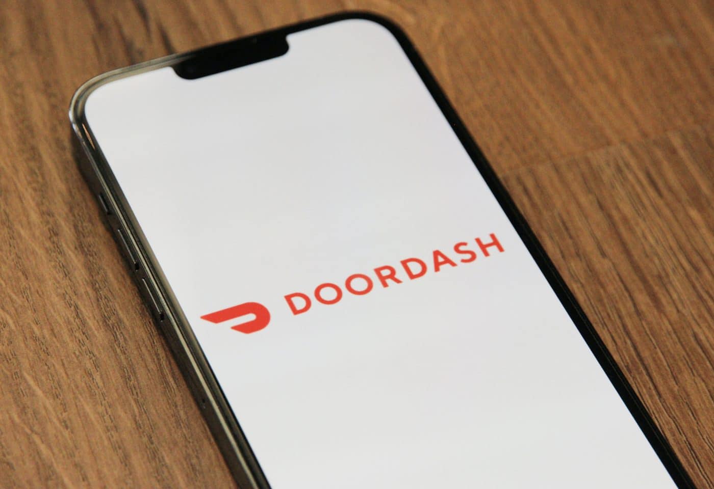 L'application DoorDash sur un iPhone.