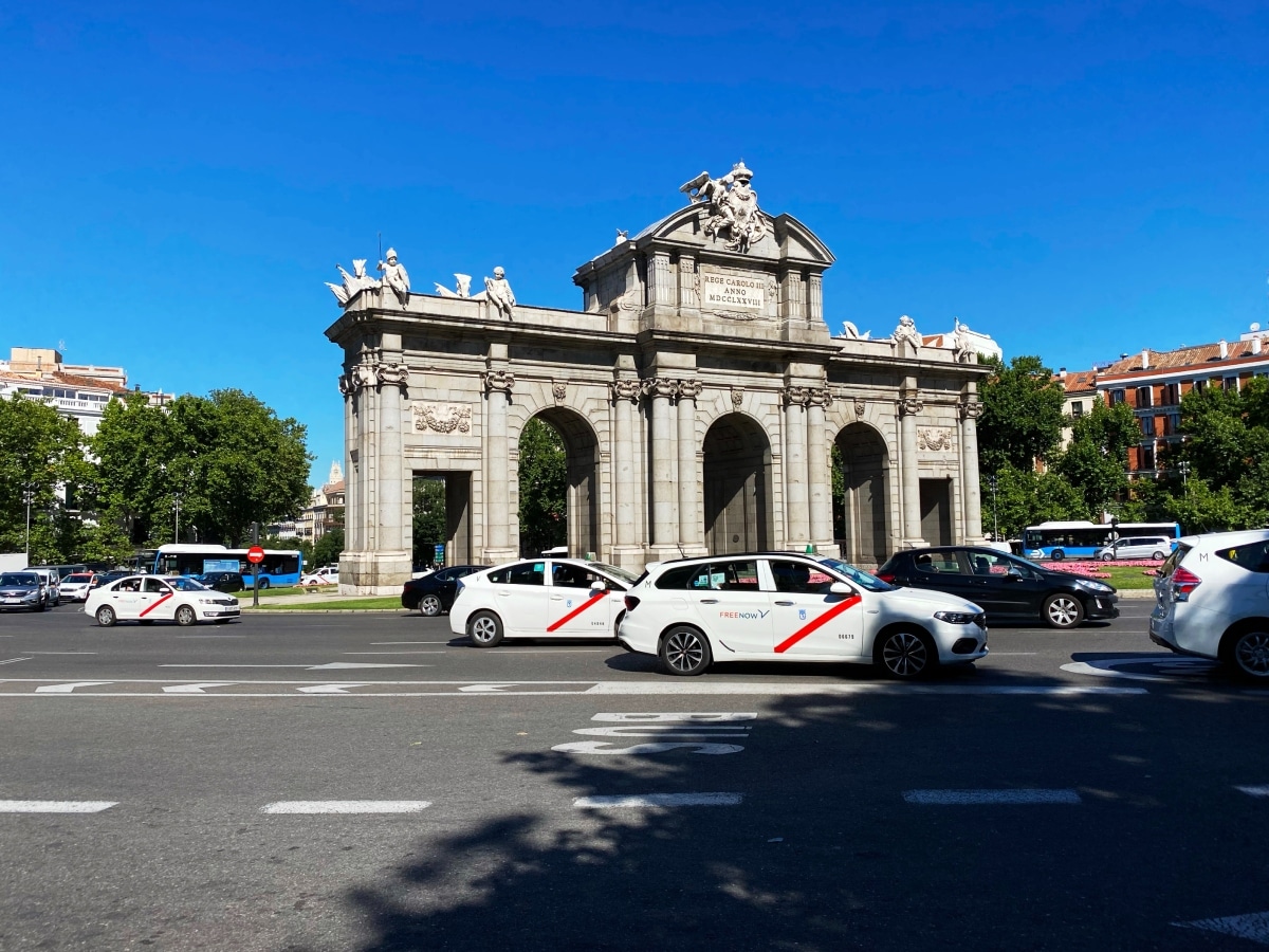 Des taxis à Madrid.