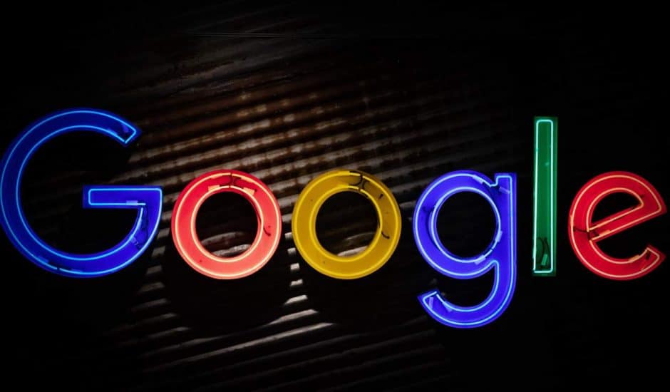Logo de Google illuminé