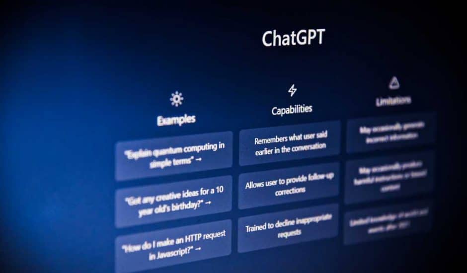 ChatGPT, outil développé par OpenAI et exploité par Microsoft.