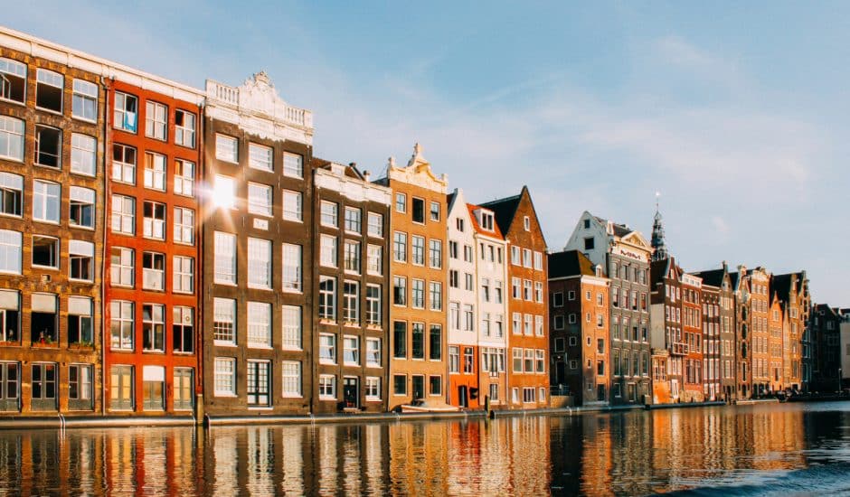 Des bâtiments à Amsterdam.
