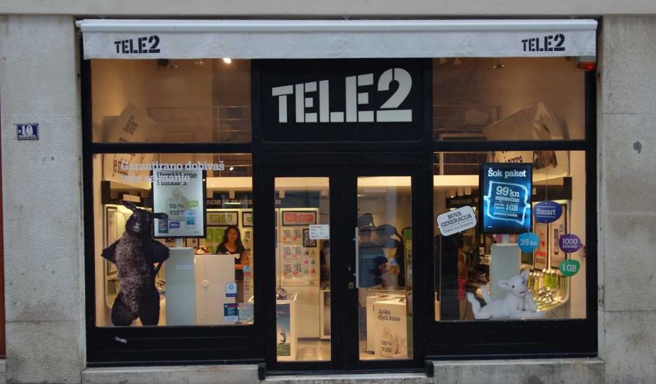 Boutique physique de l'opérateur Tele2.