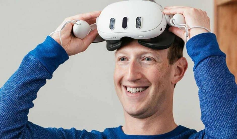 Mark Zuckerberg teste le Meta Quest 3.