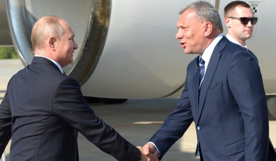 Vladimir Poutine et Yuri Borisov.