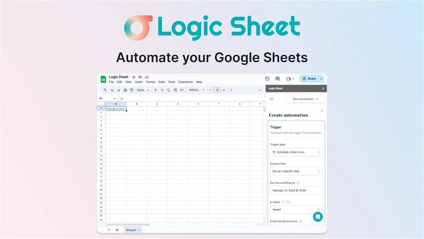 Logic Sheet, l'extension qui vous fait gagner en temps et en efficacité sur Google Sheet