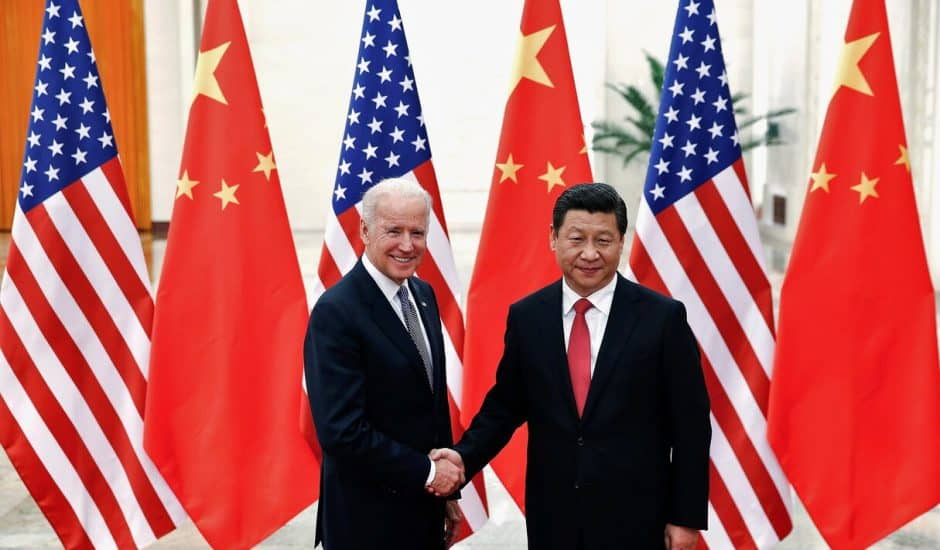 Joe Biden et Xi Jinping.