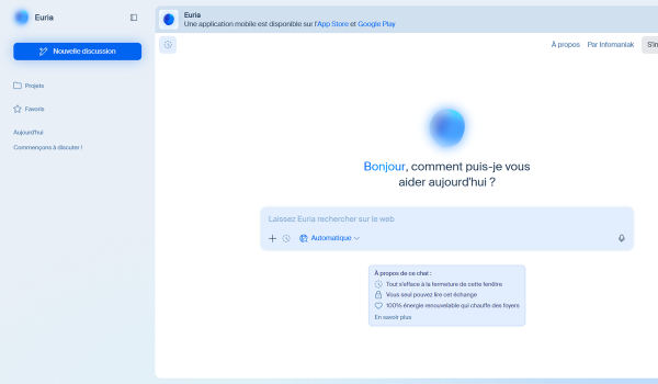 Euria, l'assistant IA suisse qui mise sur la confidentialité